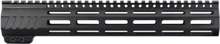 JE Machine Tech AR-15 Ultralightweight Minimalist Full Top Rail 12 in No Anti Rotation Tabs Black