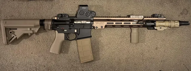 Fully Ambi 16-inch DD Lightweight on an LMT MARS-L Lower