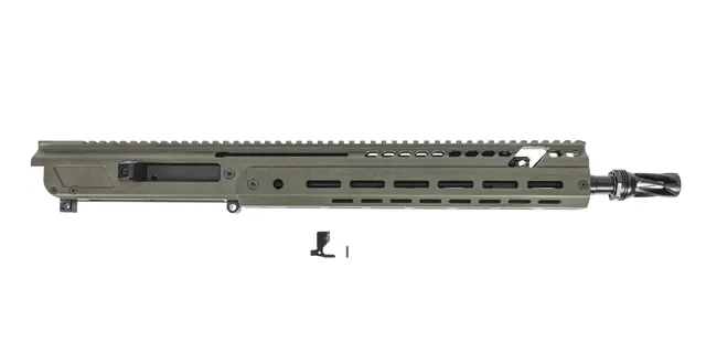 PSA JAKL 14.5" Rifle length Upper Assembly 5.56 NATO 1:7 Nitride w/Knurled CH, BCG HUXWRX Flash Hider, ODG