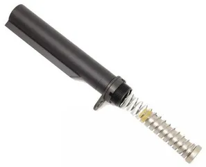Guntec USA AR-15 Mil-Spec Buffer Tube Set 6-position CAR Buffer/Spring/End Plate/Castle Nut Black