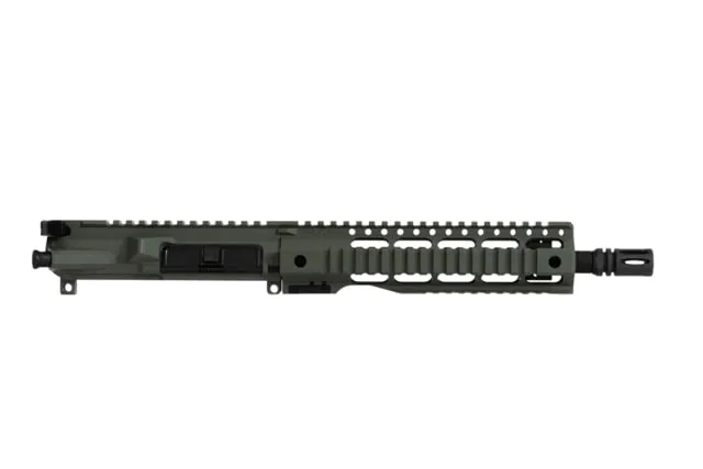 Mitchell Defense DOC 10.3in 5.56 NATO Upper Receiver Cold Hammer Forged Chrome-Lined Barrel Jungle Green Finish Quad Rail Handguard