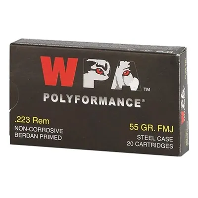 Polyformance FMJ 223 Remington 55gr Full Metal Jacket 20/Box