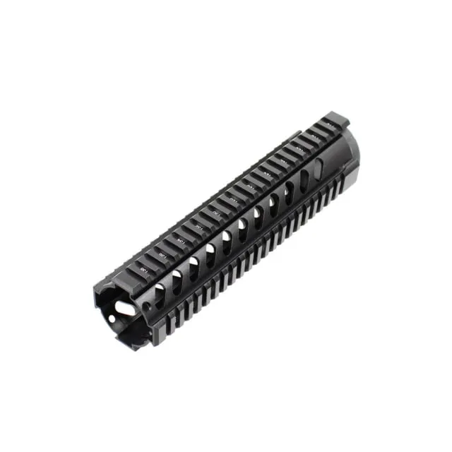 AIM Sports Inc AR Free Float Mid Length Quad Rail/V3 10in Black Medium