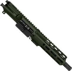 ABC RIFLE COMPANY AR-15 .223 Remington/5.56x45mm NATO Pistol 7.5in Barrel M-LOK Handguard Complete Pistol Receiver w/BCG And Charging Handle Olive