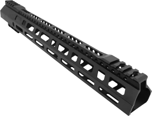 ABC RIFLE COMPANY Style Hybrid Top Cut Picatinny D-Cut AR-10/DPMS LR-308 M-LOK Handguard Rail System 15in Black