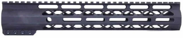 Guntec USA AR-15 12in Air-Lok Series M-LOK Compression Free Floating Handguard w/ Monolithic Top Rail Anodized Black
