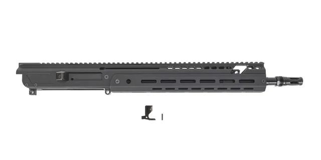 PSA JAKL 14.5" Rifle length Upper Assembly 5.56 NATO 1:7 Nitride w/Knurled CH, BCG Rugged Flash Hider, Black