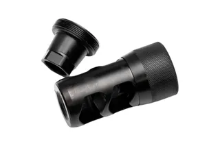 Area 419 Hellfire 2-Port Self Timing Muzzle Brake w/ Adapter - 9mm, 1/2x28