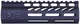 Guntec USA 6.75in Ultra Lightweight Thin M-LOK Free Floating Handguard w/ Monolithic Top Rail Anodized Black