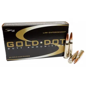 Speer 24458 Gold Dot .308 Winchester 168 Grain Bonded Soft Point Ammunition, 20 Rounds