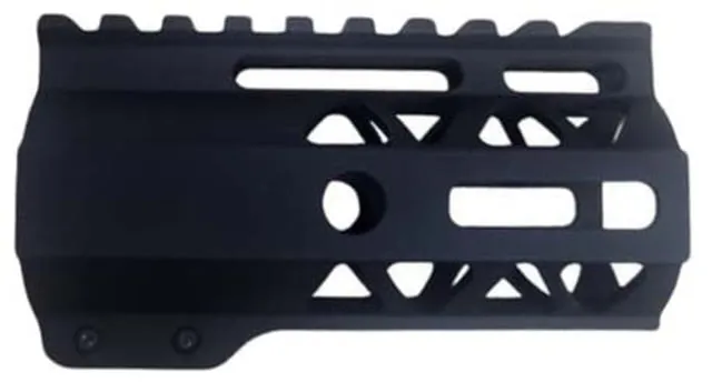 OpticsPlanet Exclusive Moriarti AR-15 4in M-LOK Diamond Cut Slim Profile Free Float Handguard Black