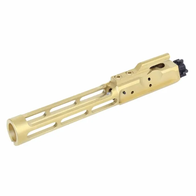 Guntec USA AR-15 Nitride Skeletonized Bolt Carrier Group BCG Tin Coated
