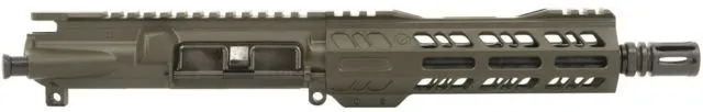 Grid Defense Complete Upper Receiver 9mm 9x19 Para 7.5 inch 4150 Light HBAR Barrel 1-10 Twist 7 inch Octagon M-LOK Rail A2 Flash Hider OD Green