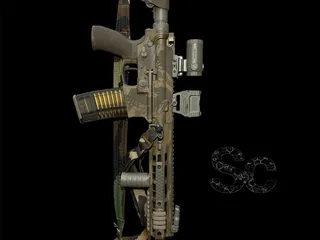 Left-Hand Ejection 12.5-inch Tiger-Stripe Build on Aero Receivers