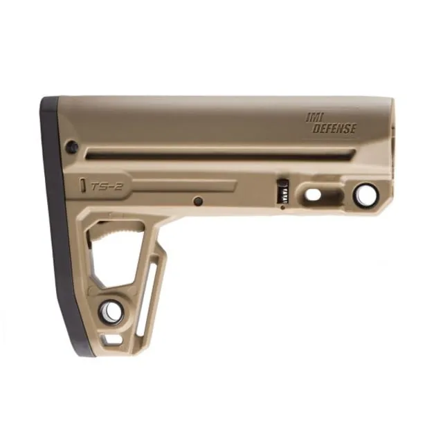 IMI Defense TS2 Tactical AR-15 M16 M4 Collapsible AR Buttstock w/Overmolded Buttplate Flat Dark Earth