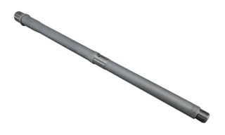 Shaw AR-15 450 Bushmaster Threaded Barrel No Flute 18in HBAR Profile 1-24 Twist 11/16-24 Thread Matte Stainless