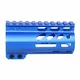 Guntec USA AirLok Series M-LOK Compression Free Floating Handguard w/Monolithic Top Rail 4in Blue