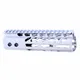 Guntec USA AR-15 Ultra Lightweight Thin M-LOK Free Floating Handguard w/ Monolithic Top Rail 7in Chrome