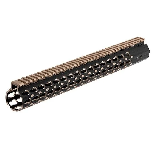 UTG Pro M-LOK AR15 15in Super Slim Rail Black& Bronze