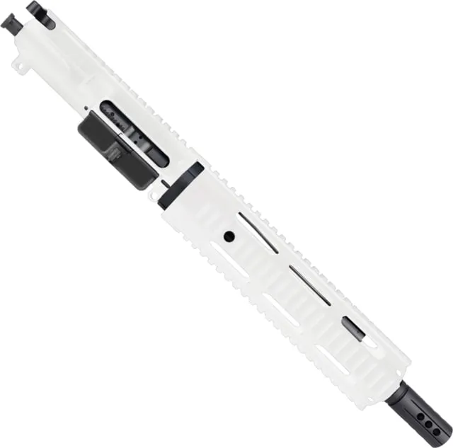 ABC RIFLE COMPANY AR-15 7.62x39mm 10in Quadrail Handguard Complete Pistol Upper Receiver w/BCG And Charging Handle White