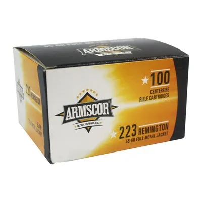 Armscorprecision 223 Remington 55gr Full Metal Jacket 100/Box
