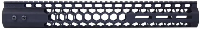 Guntec USA AR-15 Air Lite Series Honeycomb M-LOK Free Floating Handguard w/ Monolithic Top Rail Anodized Black