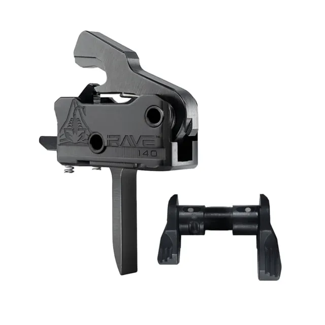 RISE Armament RAVE 140 3.5lb Drop-In Single Stage and Ambi Safety Selector Flat Black