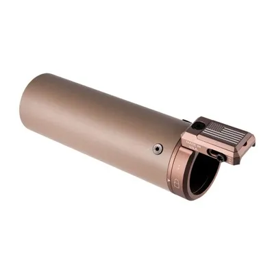 Attachment Suppressor Shield W/U-Rac 7"x2" Coyote Tan W/Tan Hardware