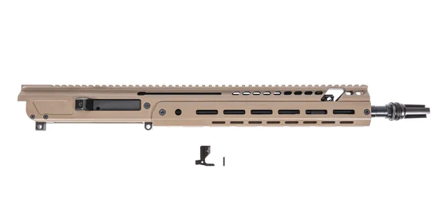 PSA JAKL 14.5" Rifle length Upper Assembly 5.56 NATO 1:7 Nitride w/Knurled CH, BCG ASR Flash Hider, FDE