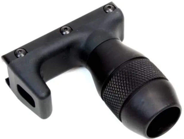 A3 Industries Picatinny Modular Vertical Foregrips w/ Integrated Handstop 2.5In Aluminum Grenade Grip Polymer Base Black