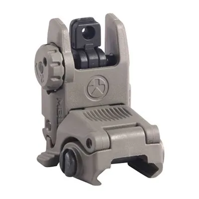 Tactical MBUS Rear Sight Flip-Up Polymer For AR-15 FDE