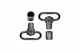 GrovTec 1" Standard Push Button QD Sling Swivel Set