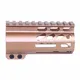 Guntec USA AirLok Series M-LOK Compression Free Floating Handguard w/Monolithic Top Rail 4in Bronze