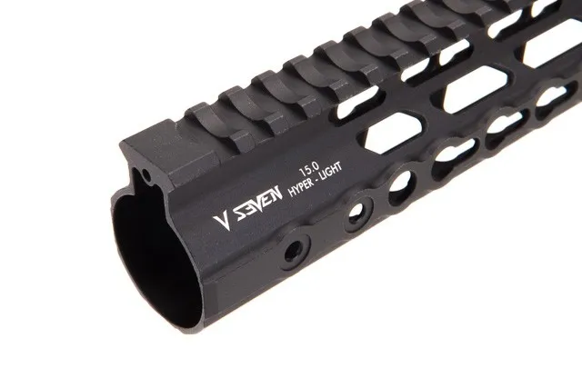 V Seven MAGNESIUM HYPER-LIGHT AR-15 KEYMOD HANDGUARD - 15"