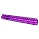 Guntec USA .308 Caliber Ultra Lightweight Thin M-LOK System Free Floating Handguard w/Monolithic Top Rail 15in Anodized Purple