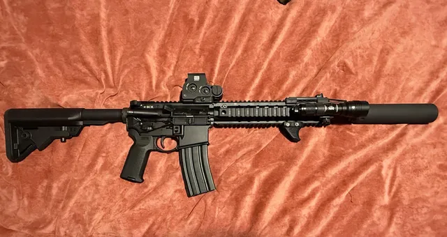 BCM 12.5-inch QRF Quad Rail SBR on an Anderson Lower