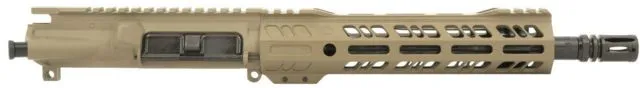 Grid Defense Complete Upper Receiver 7.62x39 10.5 inch Carbine Length 4150 Steel Light HBAR Barrel 1-10 Twist A2 Flash Hider Flat Dark Earth