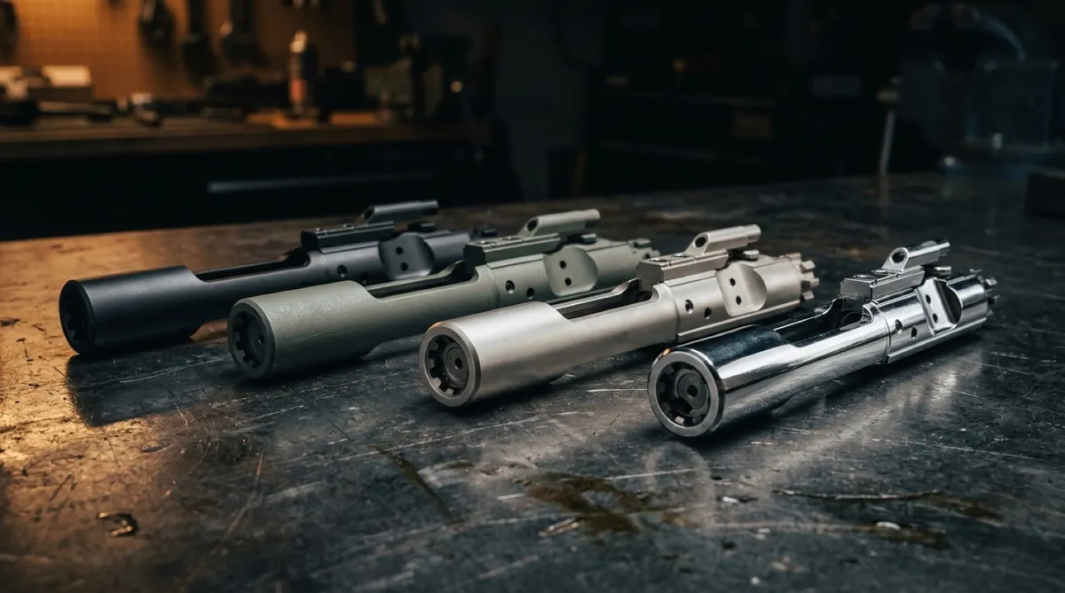 AR-15 Bolt Carrier Groups: Full-Auto vs Semi, Nitride vs Phosphate vs Chrome