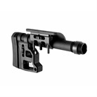 Skeleton Carbine Stock With Cheek Riser 8.75In Black