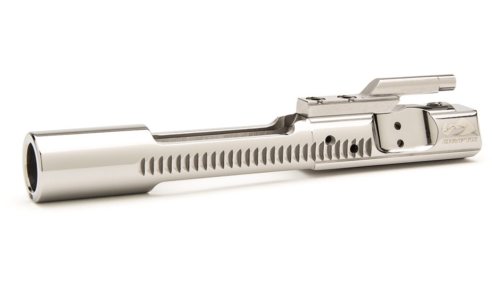 Cryptic Coatings Mystic Silver Complete Bolt Carrier Group with Carpenter 158 HPT/MPI Tested Bolt