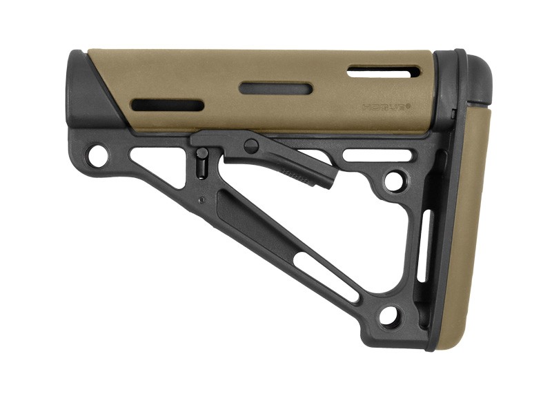 Hogue OverMolded Collapsible Stock, Desert Tan