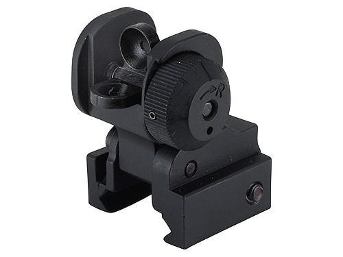 Midwest Industries ERS Flip-up Rear Sight Black - MCTAR-ERS