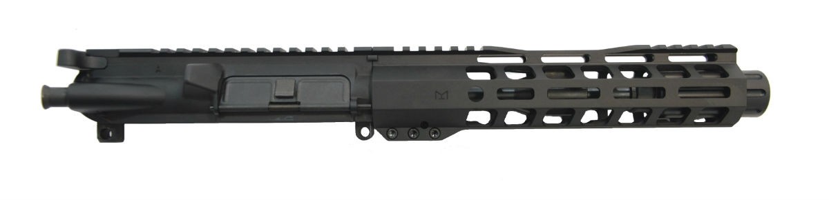 PSA 7" 5.56 NATO 1/7 Nitride 9" Lightweight M-Lok Upper - With BCG, CH, & Fluted Flash Can - 5165447972