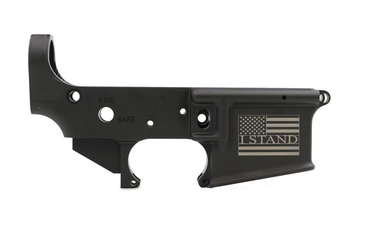 "I Stand" AR-15 Stripped Lower Receiver - 516446970