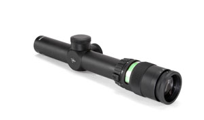 Trijicon TR24G: AccuPoint 1-4x24 30mm Riflescope - Green Triangle Reticle