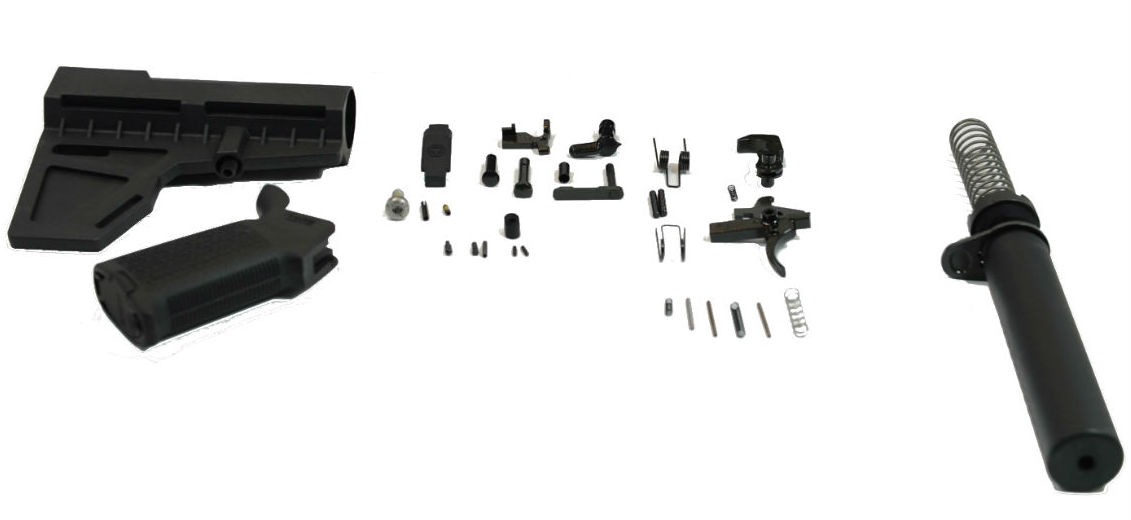 PSA Shockwave Pistol MOE Lower Build Kit - Black - 516444928