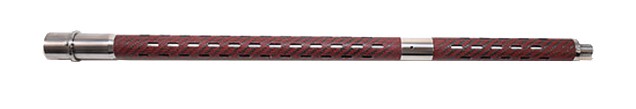 BSF Barrels 18.5" .224 Valkyrie Carbon Fiber Rifle Barrel w/ 1:7 Twist, Red - RR1518V003
