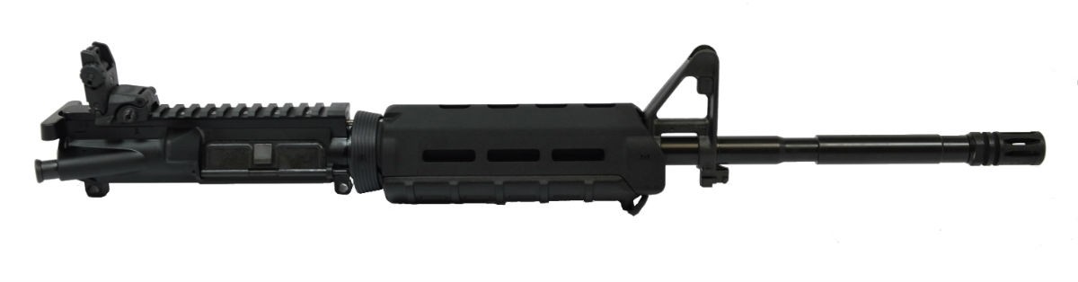 PSA 16" Carbine Length 5.56 NATO 1:7 M4 Nitride MOE Upper - with REAR MBUS BCG & CH - 516447394