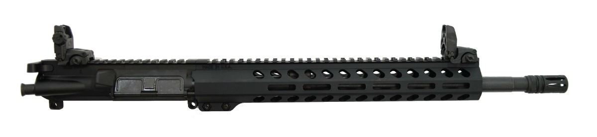 PSA 16" Pistol Length 300AAC Blackout 1/8 Nitride 13.5" MLok Upper- With BCG, CH, & MBUS Sight Set - 5165448135