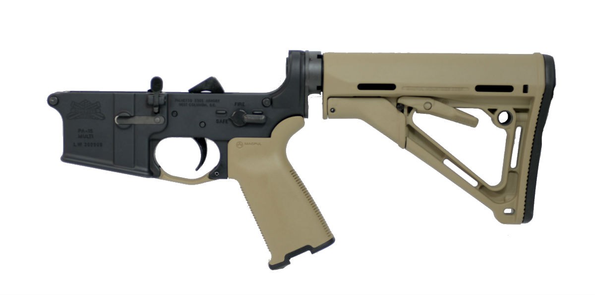 PSA AR-15 Complete Lower - Magpul CTR with MOE (+) Grip - FDE, No Magazine - 516445237